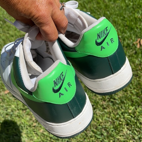 Nike Air Force -1 ‘82. Size 15 Green White sneaker - Picture 5 of 13